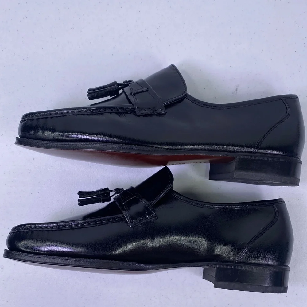 Florsheim Como Moc Toe Tassle Loafer Black Shoes